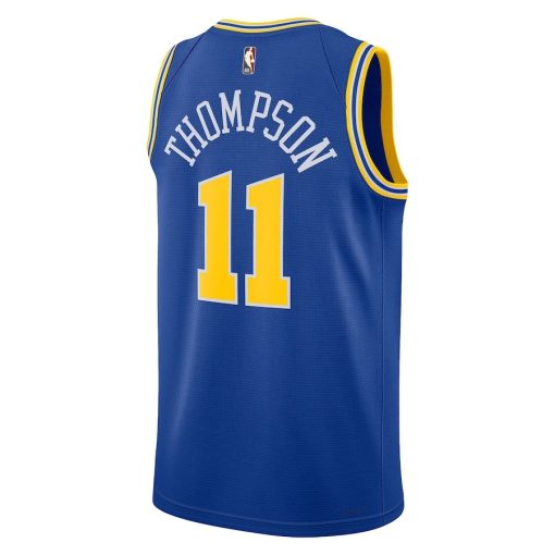 Nike Golden State Warriors #11 Klay Thompson Swingman Jersey - Classic Edition - Blue - Image 2