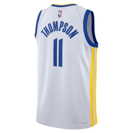 Nike Golden State Warriors #11 Klay Thompson Unisex Swingman Jersey - Association Edition - White - Image 2