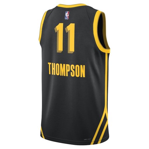 Nike Golden State Warriors #11 Klay Thompson Unisex 2023/24 Swingman Jersey - Black - City Edition - Image 2