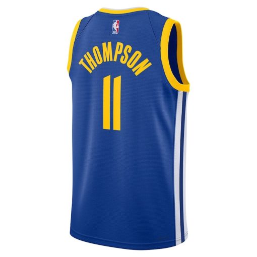 Nike Golden State Warriors #11 Klay Thompson Unisex Swingman Jersey - Icon Edition - Royal - Image 2