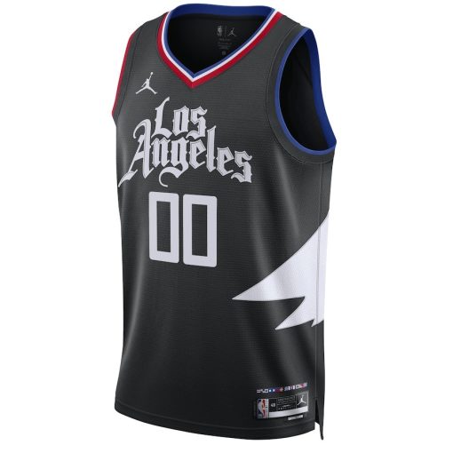 Jordan LA Clippers #00 Unisex 2022/23 Swingman Custom Jersey - Statement Edition - Black