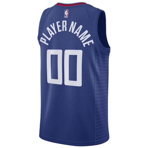 Nike LA Clippers #00 2020/21 Swingman Custom Jersey - Icon Edition - Royal - Image 2