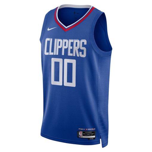 Nike LA Clippers #00 Unisex Swingman Custom Jersey Royal - Icon Edition