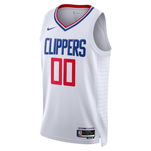 Nike LA Clippers #00 Unisex Swingman Custom Jersey White - Association Edition