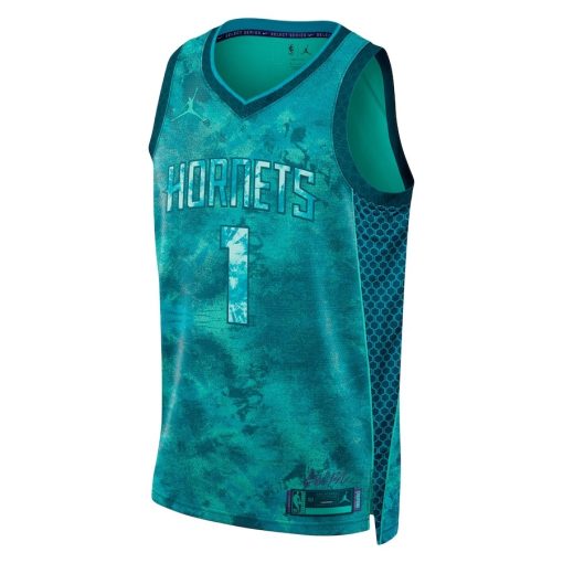 Jordan Charlotte Hornets #1 LaMelo Ball Unisex Select Series Swingman Jersey - Teal