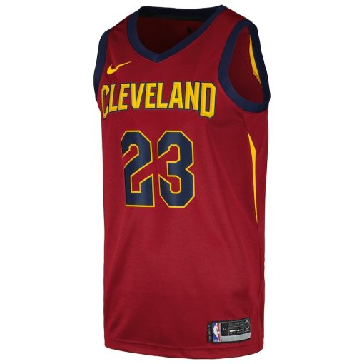 Nike Cleveland Cavaliers #23 LeBron James Swingman Player Jersey - Icon Edition - Wine