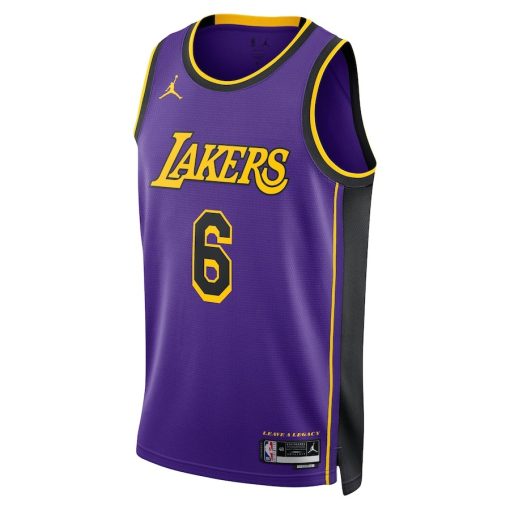 Jordan Los Angeles Lakers #6 LeBron James Unisex Swingman Jersey - Statement Edition - Purple