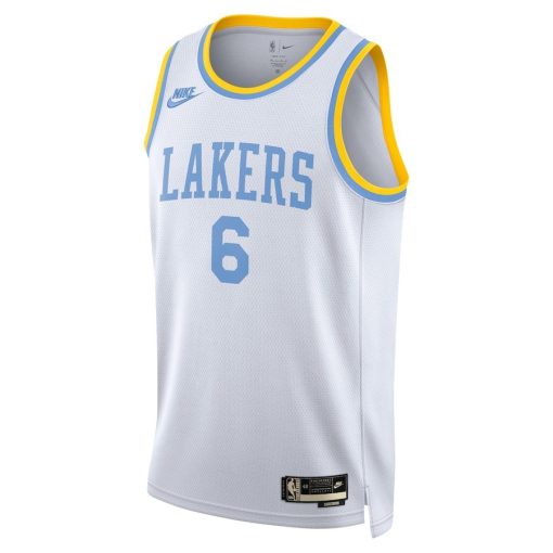 Nike Los Angeles Lakers #6 LeBron James Swingman Jersey - Classic Edition - White