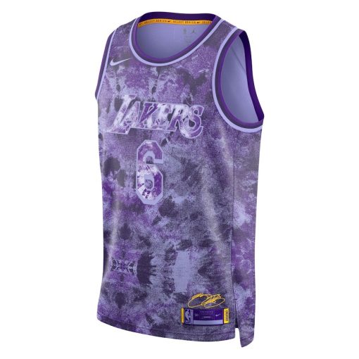 Nike Los Angeles Lakers #6 LeBron James Unisex Select Series Swingman Jersey - Purple