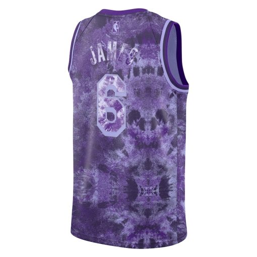 Nike Los Angeles Lakers #6 LeBron James Unisex Select Series Swingman Jersey - Purple - Image 2