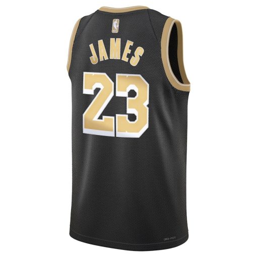 Nike Los Angeles Lakers #23 LeBron James Unisex Select Series Swingman Jersey – Black - Image 2