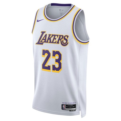 Nike Los Angeles Lakers #23 LeBron James Unisex Swingman Jersey - Association Edition - White