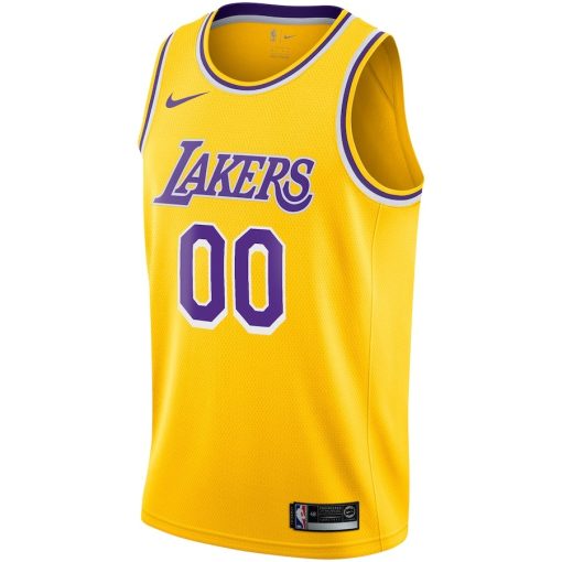 Nike Los Angeles Lakers #00 Custom Swingman Jersey Gold - Icon Edition