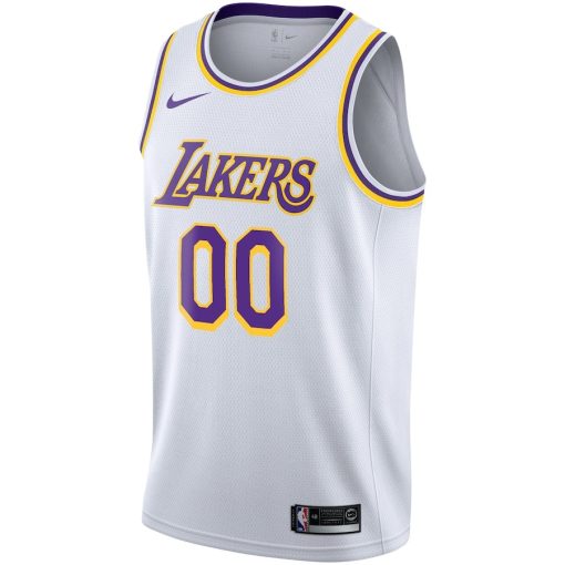 Nike Los Angeles Lakers #00 2020/21 Swingman Custom Jersey - Association Edition - White