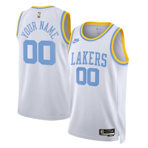 Nike Los Angeles Lakers #00 Unisex 2022/23 Custom Swingman Jersey - Classic Edition - White - Image 3