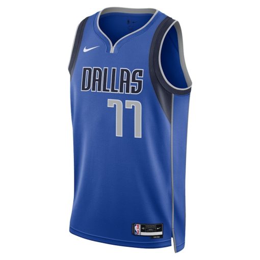 Nike Dallas Mavericks #77 Luka Dončić Unisex Swingman Jersey - Icon Edition - Blue