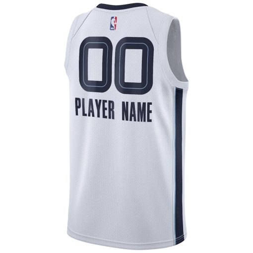 Nike Memphis Grizzlies #00 2020/21 Swingman Custom Jersey - Association Edition - White - Image 2