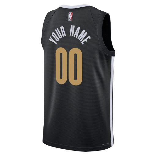 Nike Memphis Grizzlies #00 Unisex 2023/24 Custom Swingman Jersey - Black - City Edition - Image 2