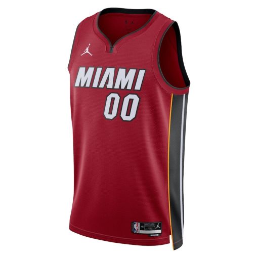 Jordan Miami Heat #00 Unisex 2022/23 Swingman Custom Jersey - Statement Edition - Red