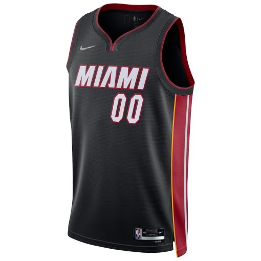 Nike Miami Heat #00 2021/22 Diamond Swingman Custom Jersey - Icon Edition - Black