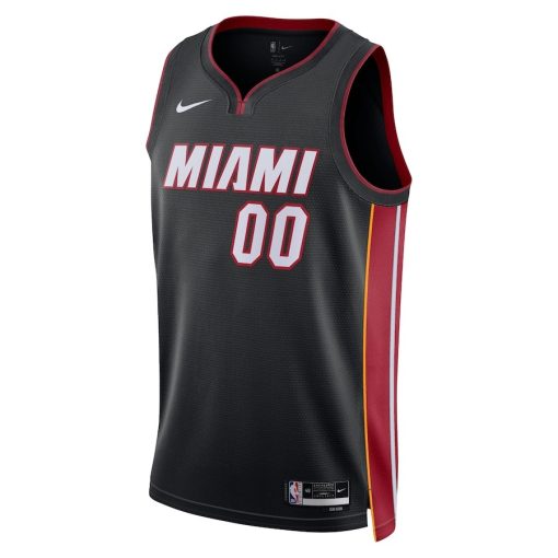 Nike Miami Heat #00 Unisex Swingman Custom Jersey Black - Icon Edition