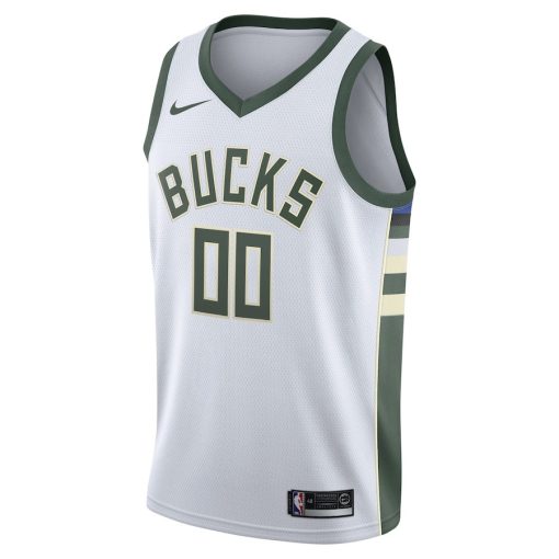 Nike Milwaukee Bucks #00 2020/21 Swingman Custom Jersey - Association Edition - White