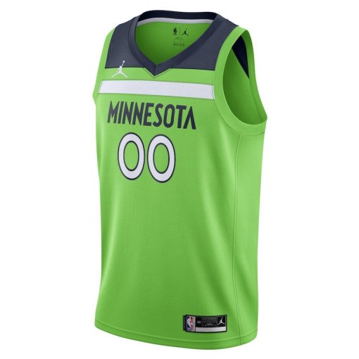 Jordan Minnesota Timberwolves #00 Swingman Custom Jersey - Statement Edition - Green