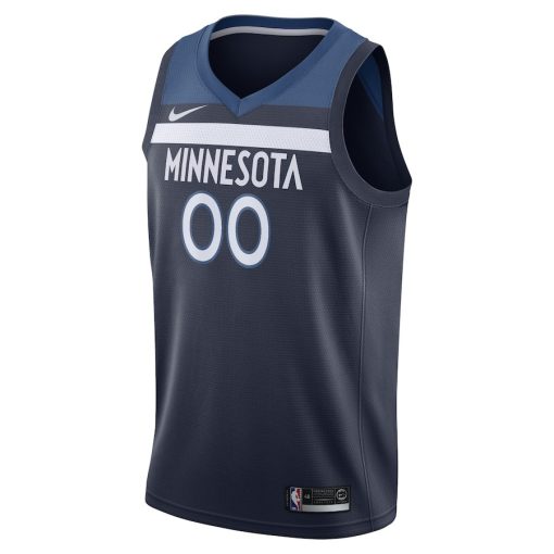 Nike Minnesota Timberwolves #00 Swingman Custom Jersey Navy - Icon Edition