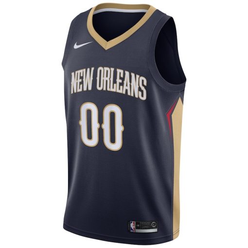 Nike New Orleans Pelicans #00 Swingman Custom Jersey Navy - Icon Edition