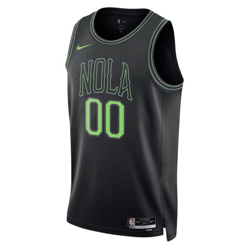 Nike New Orleans Pelicans #00 Unisex 2023/24 Custom Swingman Jersey - Black - City Edition