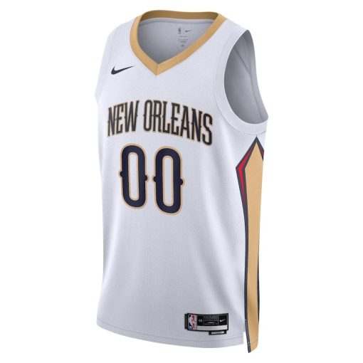 Nike New Orleans Pelicans #00 Unisex Swingman Custom Jersey White - Association Edition