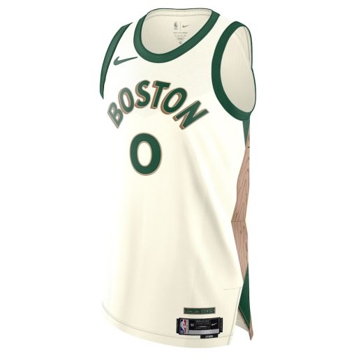 Nike Boston Celtics #0 Jayson Tatum Authentic Jersey - City Edition - White