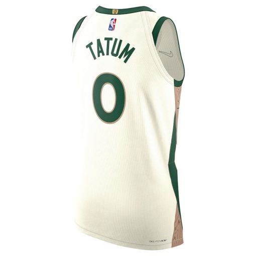 Nike Boston Celtics #0 Jayson Tatum Authentic Jersey - City Edition - White - Image 2