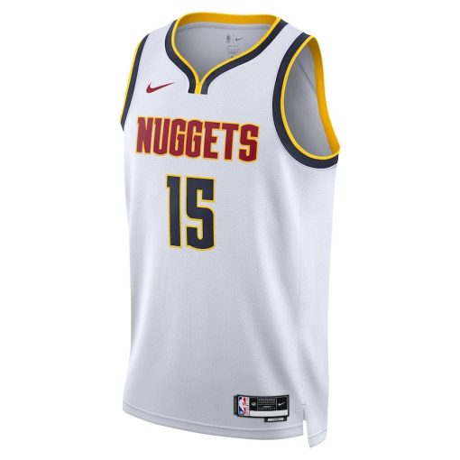 Nike Denver Nuggets #15 Nikola Jokic Unisex Swingman Jersey - Association Edition - White