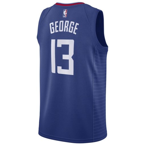 Nike LA Clippers #13 Paul George 2019/20 Swingman Jersey Blue - Icon Edition - Image 2