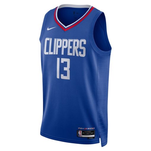 Nike LA Clippers #13 Paul George Unisex Swingman Jersey - Icon Edition - Royal