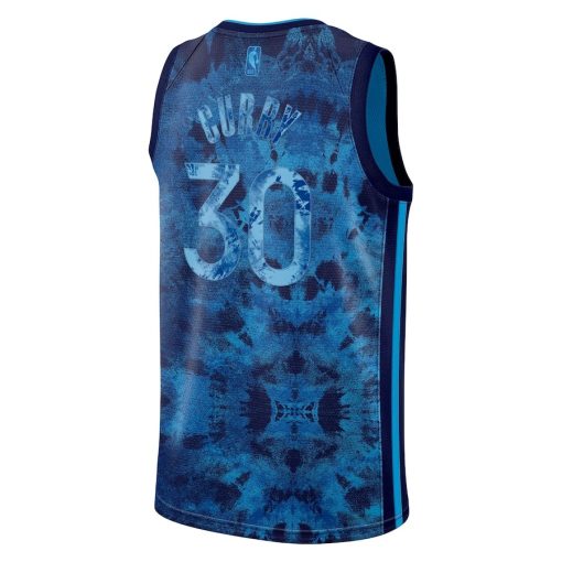 Nike Golden State Warriors #30 Stephen Curry Unisex Select Series Swingman Jersey - Royal - Image 2