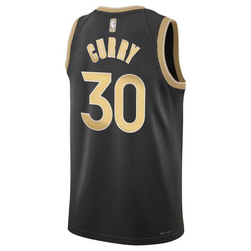 Nike Golden State Warriors #30 Stephen Curry Unisex Select Series Swingman Jersey – Black - Image 2