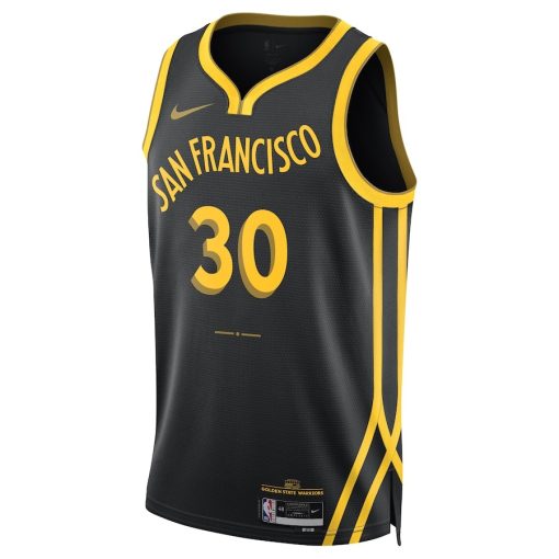 Nike Golden State Warriors #30 Stephen Curry Unisex 2023/24 Swingman Jersey - Black - City Edition