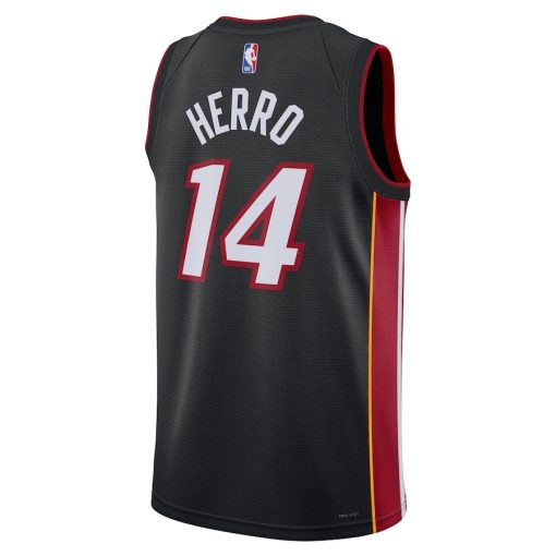 Nike Miami Heat #14 Tyler Herro Unisex Swingman Jersey - Icon Edition - Black - Image 2